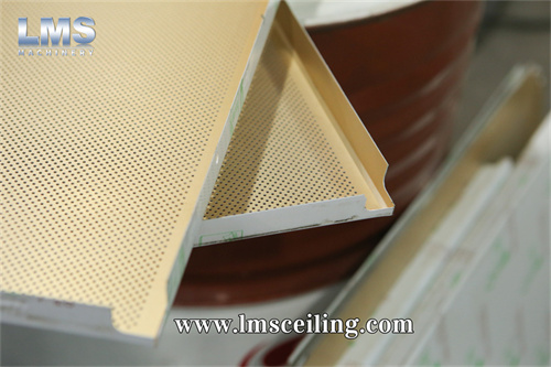 600x600mm perforated metal ceiling panel making machine