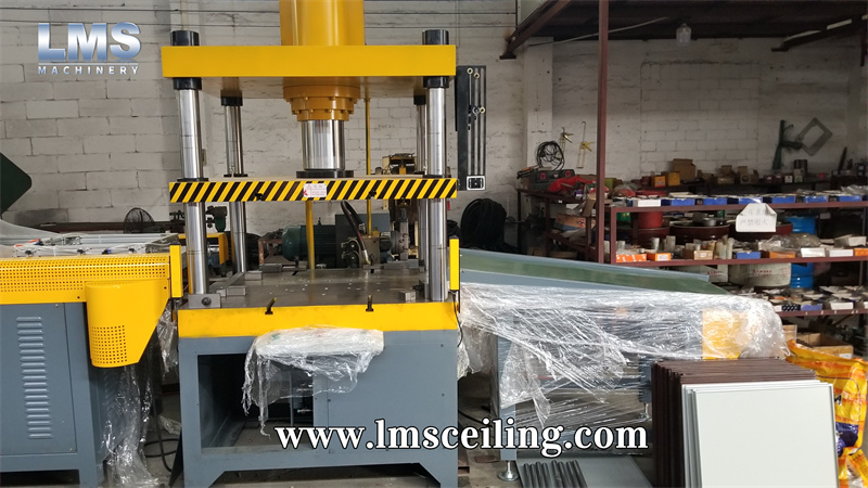 lms plain metal ceiling tile making machine bending forming